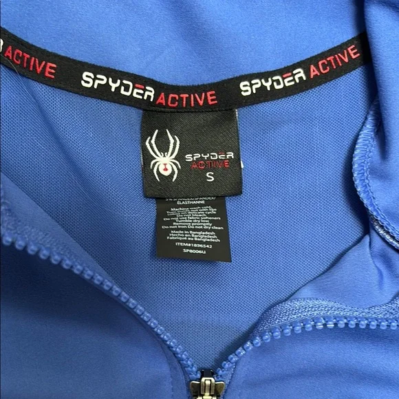 Spyder Blue Utility Jacket with Zip-Front Design - Picture 2 of 3